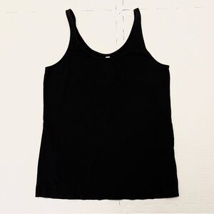 Babaton Black Scoop Neck Tank Top Cotton Blend Size S